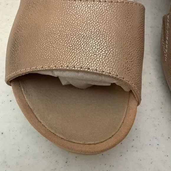 Earth Origins Womens Hera Sandals Pink Metallic Eco Calf Size 10 - Picture 4 of 16